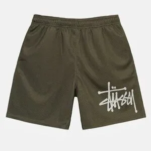 Stussy | Shorts | Stussy Basic Olive Mesh Short | Poshmark